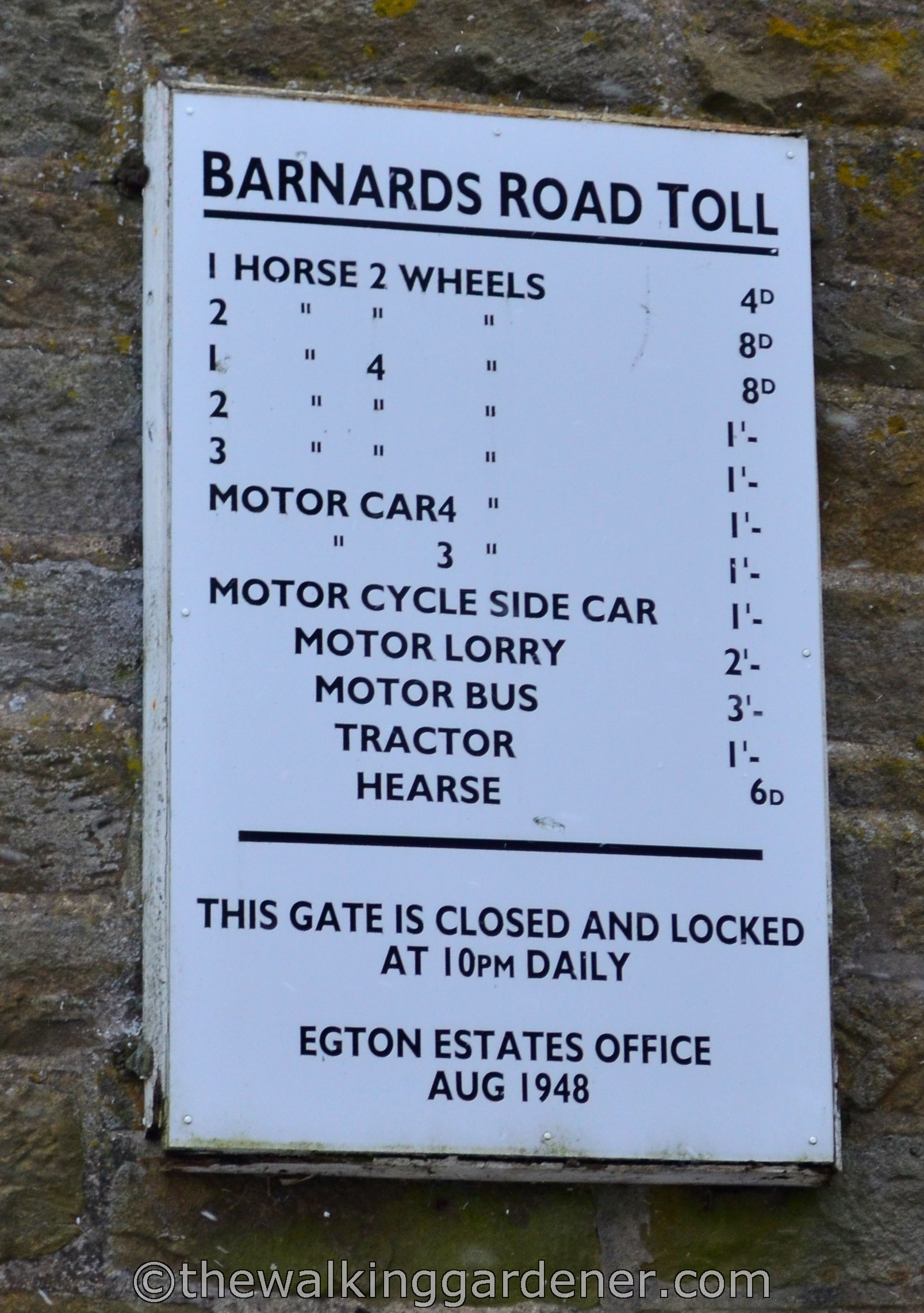 Egton Manor Toll Road